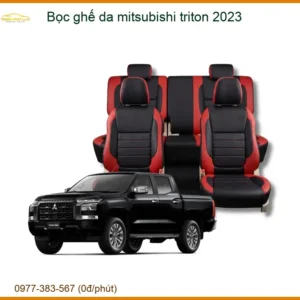 Bọc ghế da Mitsubishi Triton 2023 - Trung Tâm Nâng Cấp Chính Hãng TPHCM