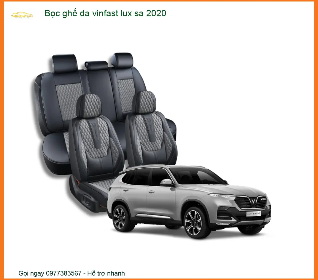 Bọc Ghế Da Vinfast Lux SA 2020 - Trung Tâm Nâng Cấp Ghế Da Chính Hãng TPHCM