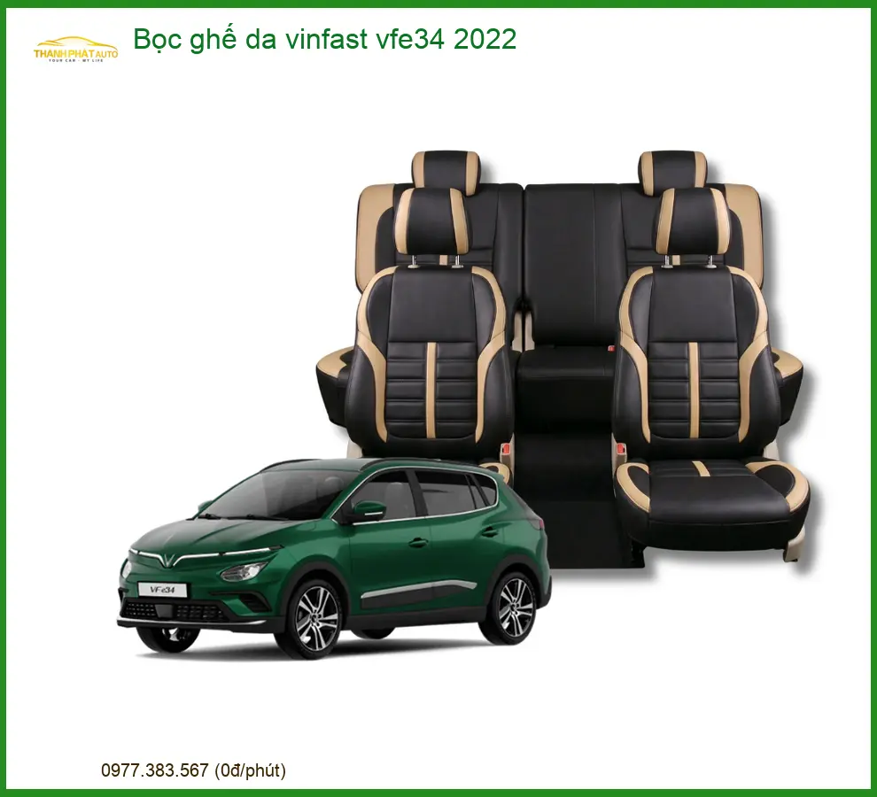 Bọc Ghế Da VinFast VF e34 2022 - Trung Tâm Lắp Đặt Uy Tín TPHCM