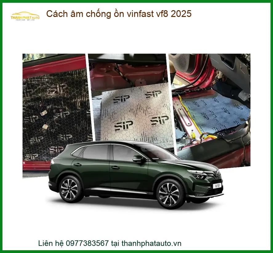 Cách âm chống ồn VinFast VF8 2025 - Địa Chỉ Lắp Đặt Uy Tín TPHCM