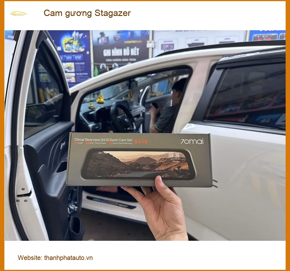 Anh Kiên lắp cam gương Stargazer tại Quận 12 để an tâm lái xe hơn ảnh thực tế 2