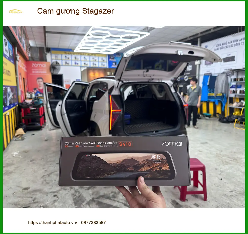 Anh Kiên lắp cam gương Stargazer tại Quận 12 để an tâm lái xe hơn ảnh thực tế 4