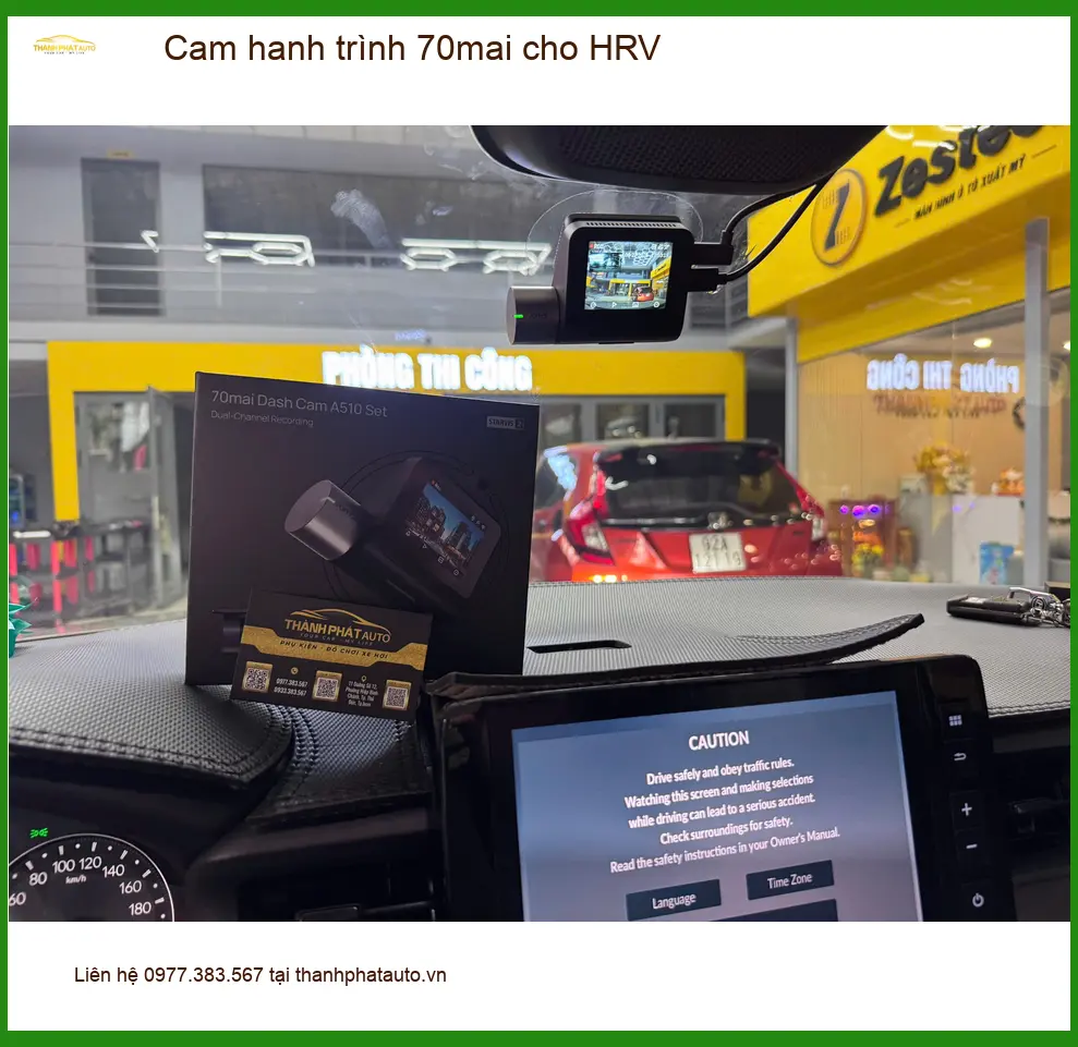 Anh Bảo lắp cam hành trình 70mai cho HRV tại Quận 9 để an tâm khi lái xe