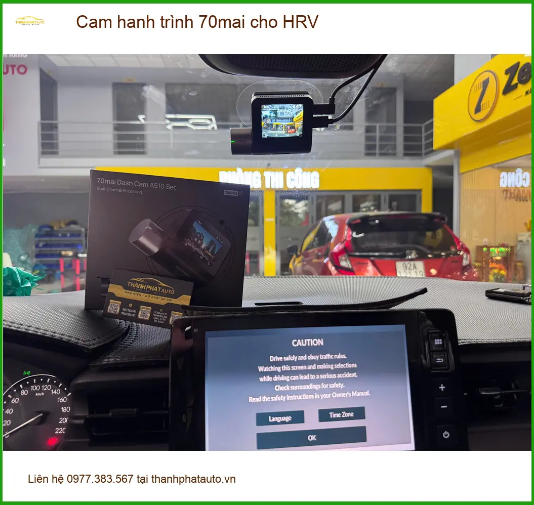 Anh Bảo lắp cam hành trình 70mai cho HRV tại Quận 9 để an tâm khi lái xe ảnh thực tế 5