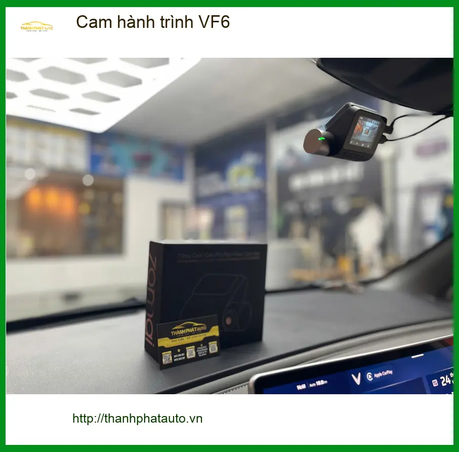 Chị Mai Anh lắp cam hành trình VF6 tại Quận 12 để an tâm khi lái xe