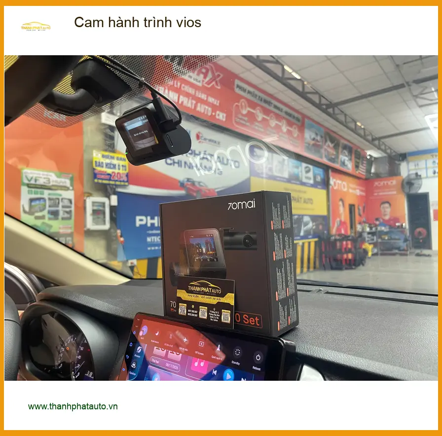 Chị An lắp cam hành trình Vios tại Quận 12 để ghi lại hành trình an toàn ảnh thực tế 3