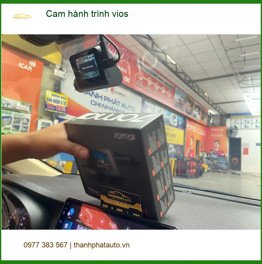 Chị An lắp cam hành trình Vios tại Quận 12 để ghi lại hành trình an toàn ảnh thực tế 4