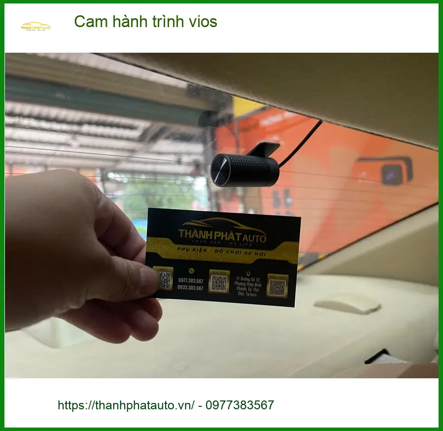 Chị An lắp cam hành trình Vios tại Quận 12 để ghi lại hành trình an toàn ảnh thực tế 5