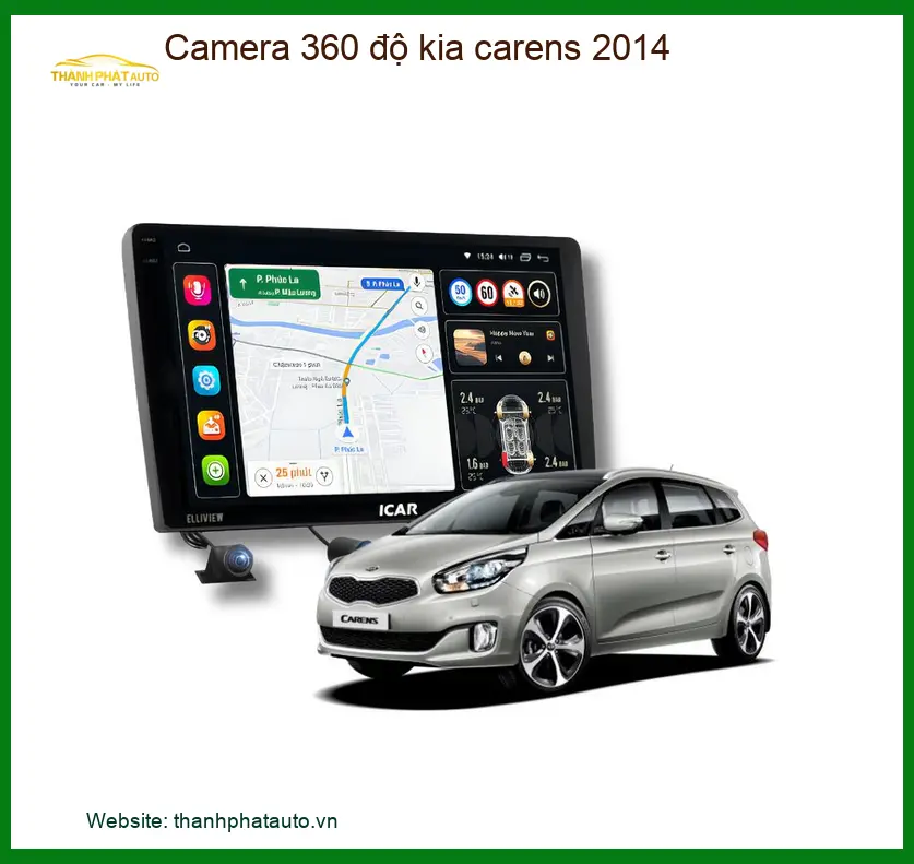 Camera 360 độ Kia Carens 2014 - Trung Tâm Lắp Đặt Uy Tín TPHCM