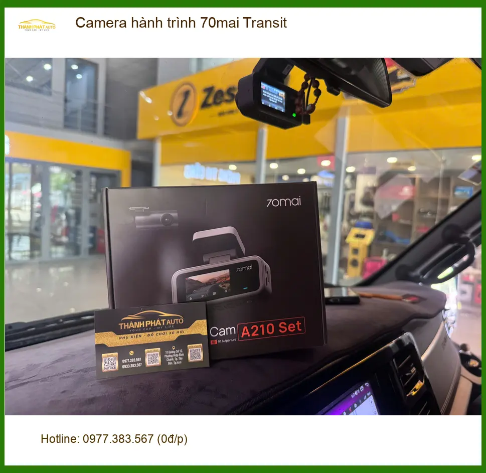 Anh Long lắp Camera hành trình 70mai cho Ford Transit ở Quận 9 ảnh thực tế 2