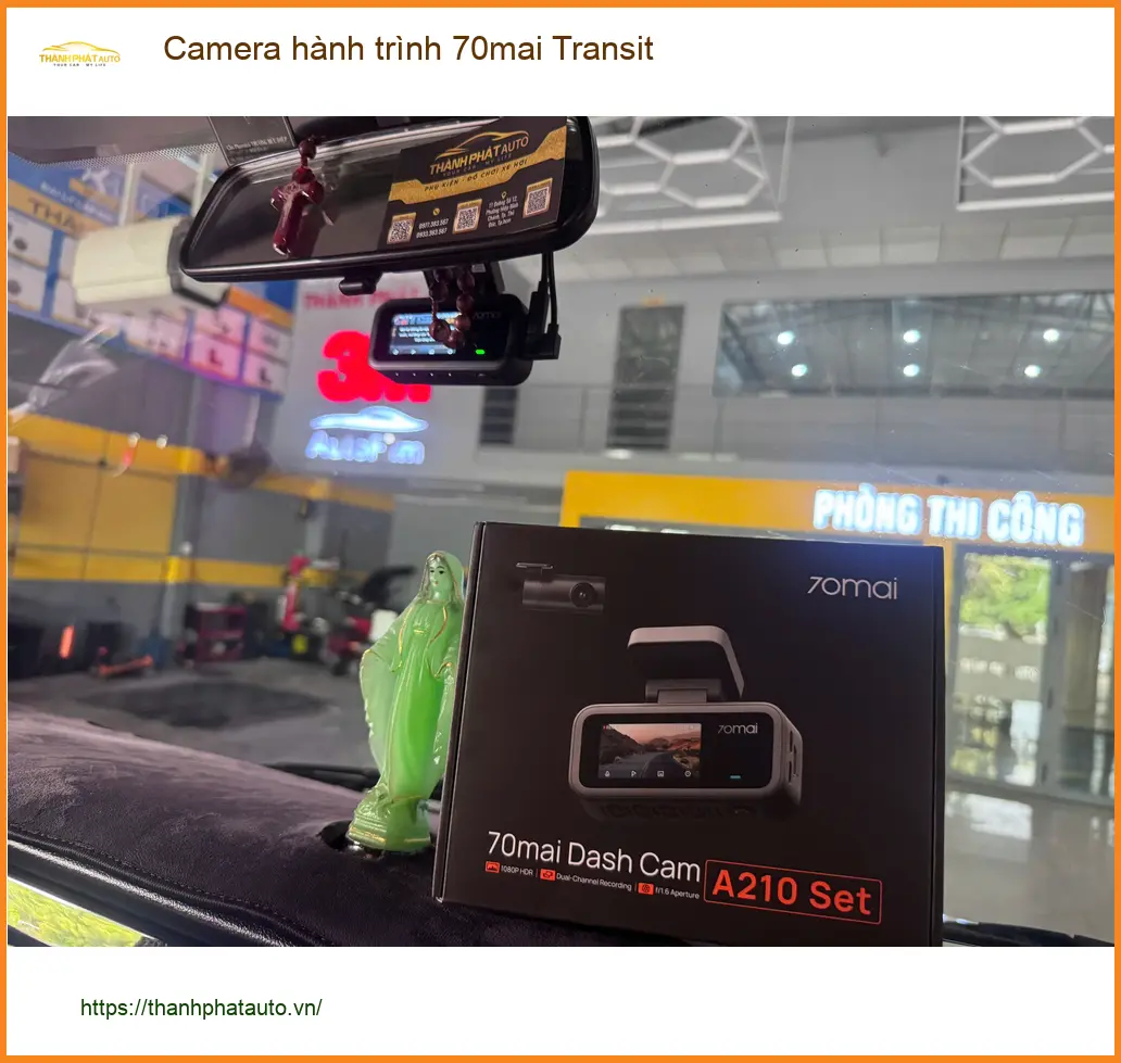 Anh Long lắp Camera hành trình 70mai cho Ford Transit ở Quận 9 ảnh thực tế 3