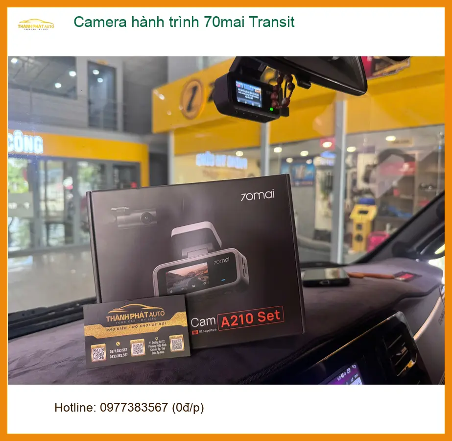 Anh Long lắp Camera hành trình 70mai cho Ford Transit ở Quận 9 ảnh thực tế 4