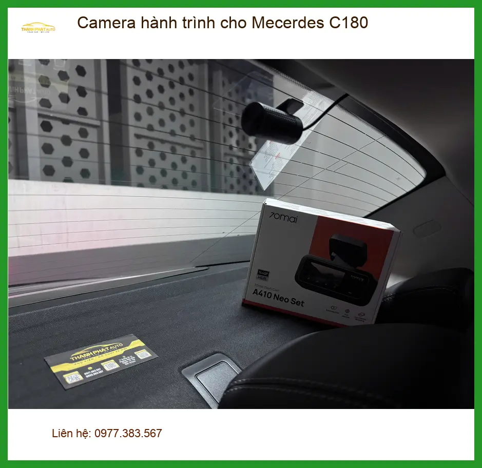 Chú Minh lắp camera hành trình Mercedes C180 tại Quận 9 cần an toàn ảnh thực tế 4