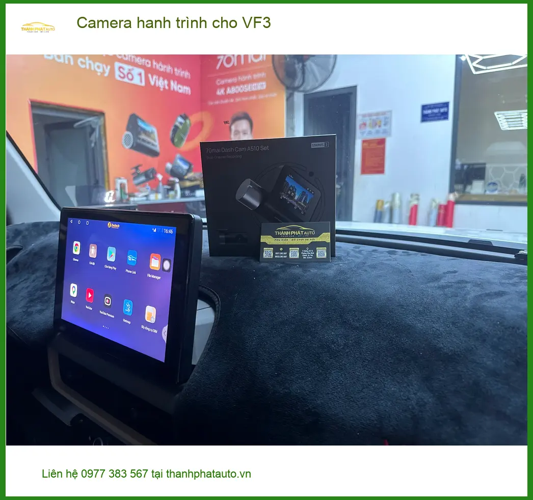 Anh Minh lắp Camera hành trình cho VinFast VF3 tại Quận 12 để ghi lại mọi cung đường ảnh thực tế 2