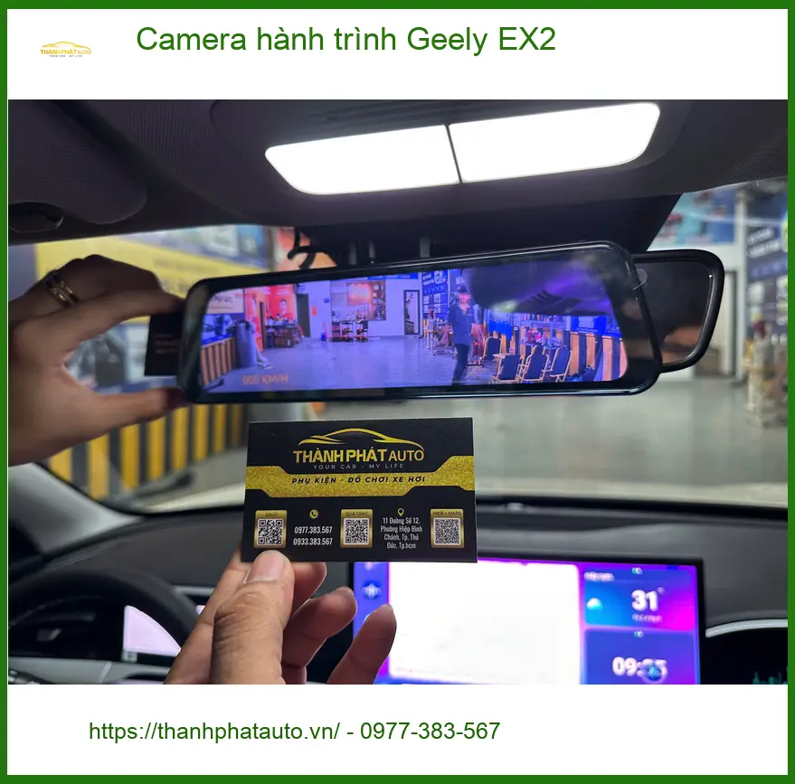 Anh Khải lắp Camera hành trình Geely EX2 tại Quận 12 đảm bảo an toàn di chuyển
