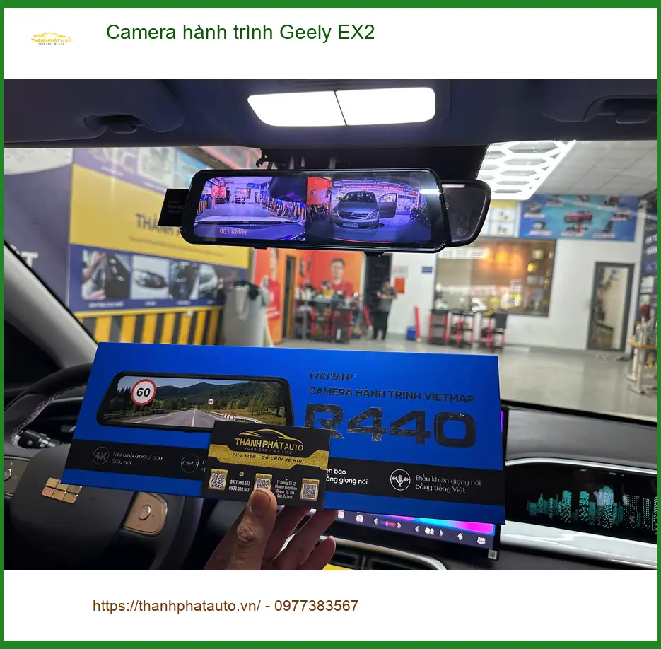 Anh Khải lắp Camera hành trình Geely EX2 tại Quận 12 đảm bảo an toàn di chuyển ảnh thực tế 2
