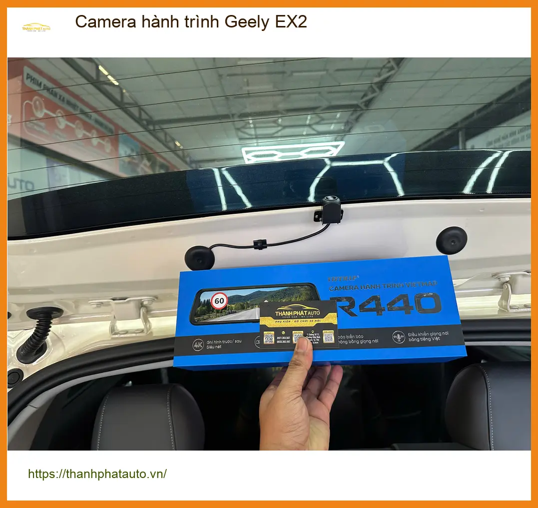 Anh Khải lắp Camera hành trình Geely EX2 tại Quận 12 đảm bảo an toàn di chuyển ảnh thực tế 3