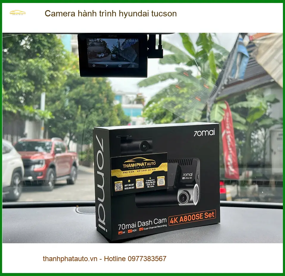 Chị Yến gắn Camera hành trình Hyundai Tucson tại Thủ Đức an tâm khi lái
