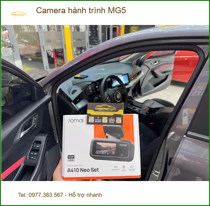 Chị Thảo lắp Camera hành trình MG5 tại Quận 9 quan sát giao thông đêm ảnh thực tế 2