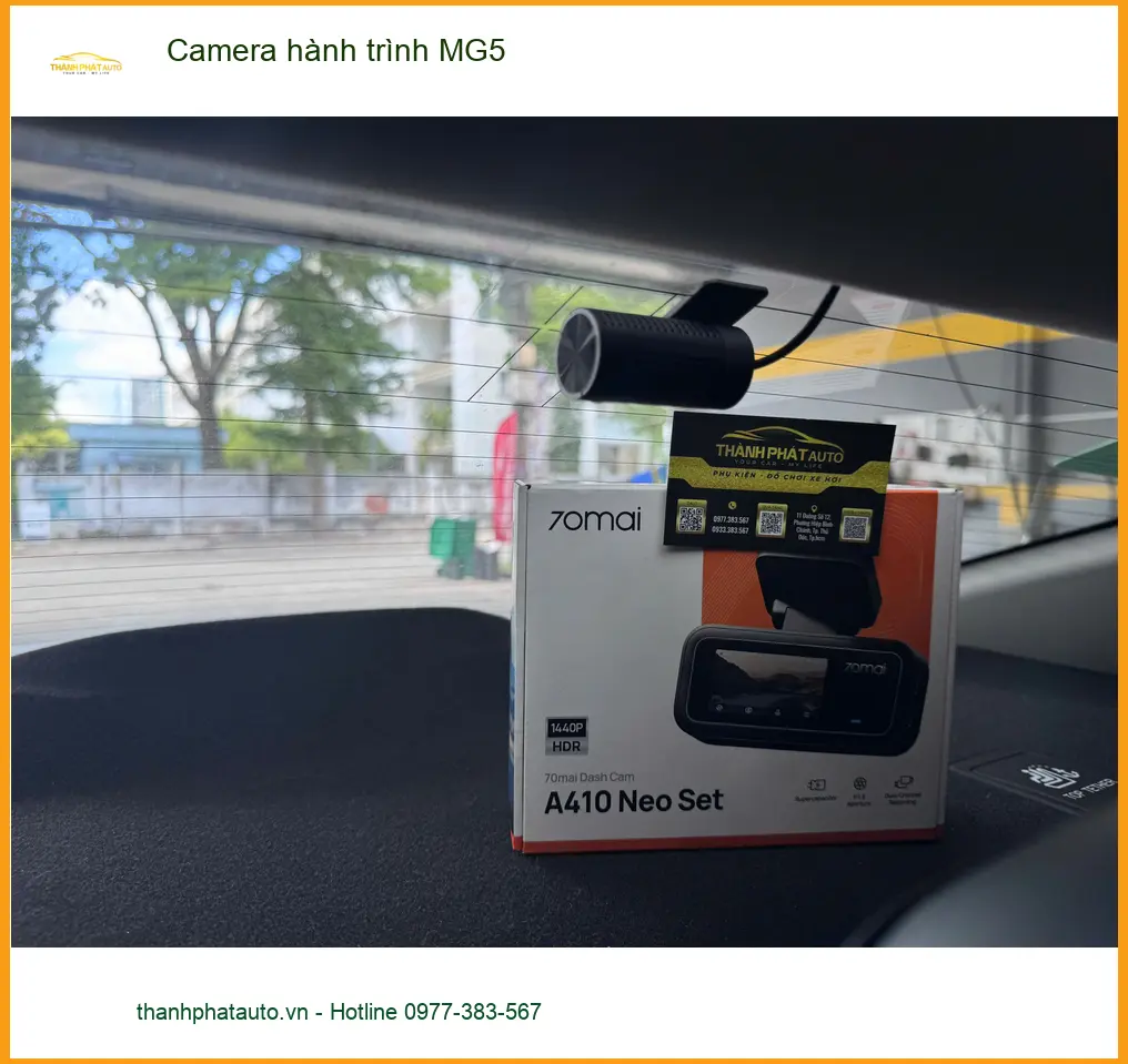 Chị Thảo lắp Camera hành trình MG5 tại Quận 9 quan sát giao thông đêm ảnh thực tế 3