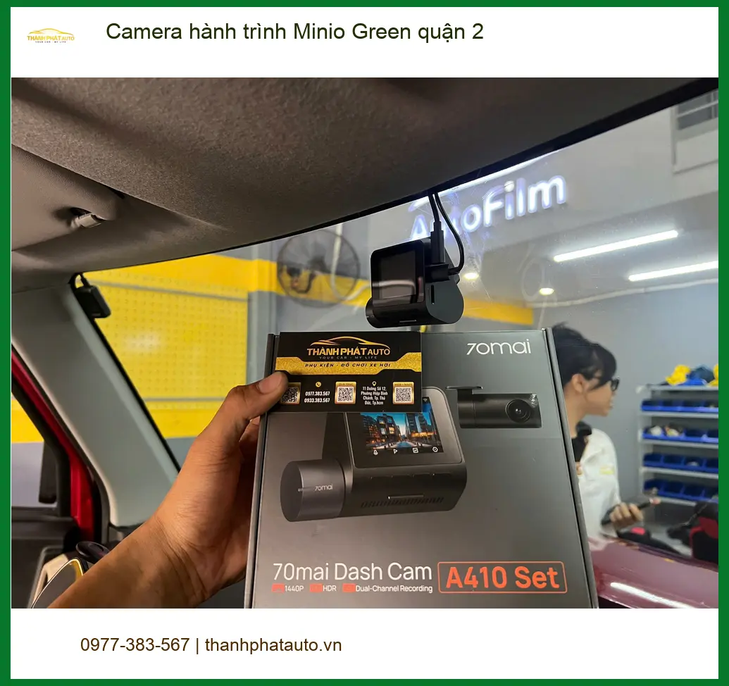 Nơi Gắn Camera Hành Trình Ô Tô Minio Green quận 2 - Giá Tốt TPHCM ảnh thực tế 2