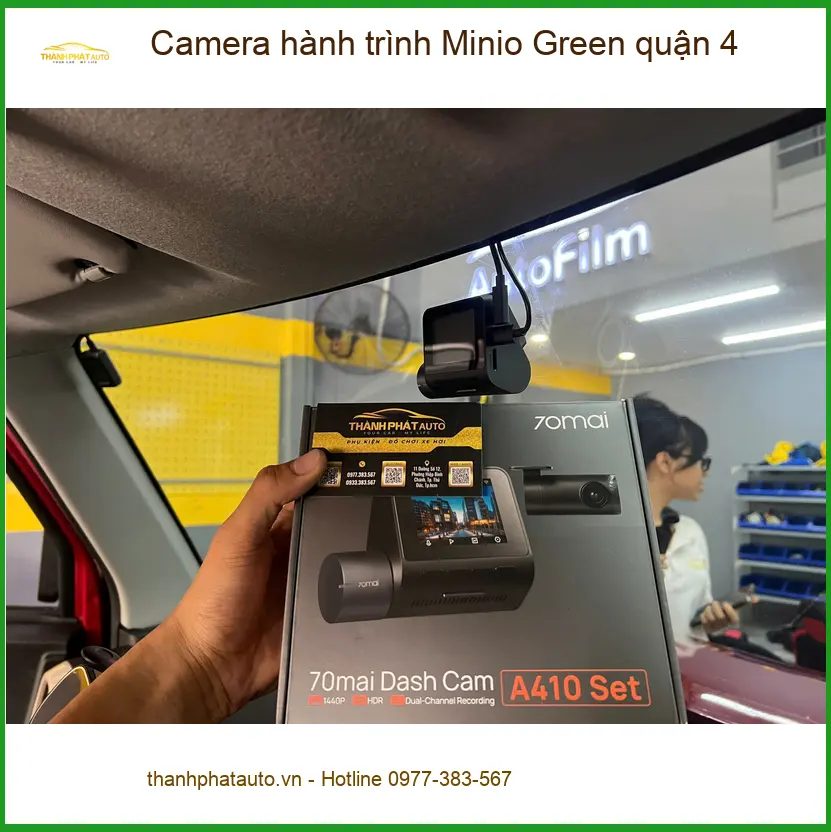 Địa Chỉ Lắp Camera Hành Trình Ô Tô Minio Green Tại Quận 4 - Giá Tốt TPHCM ảnh thực tế 2