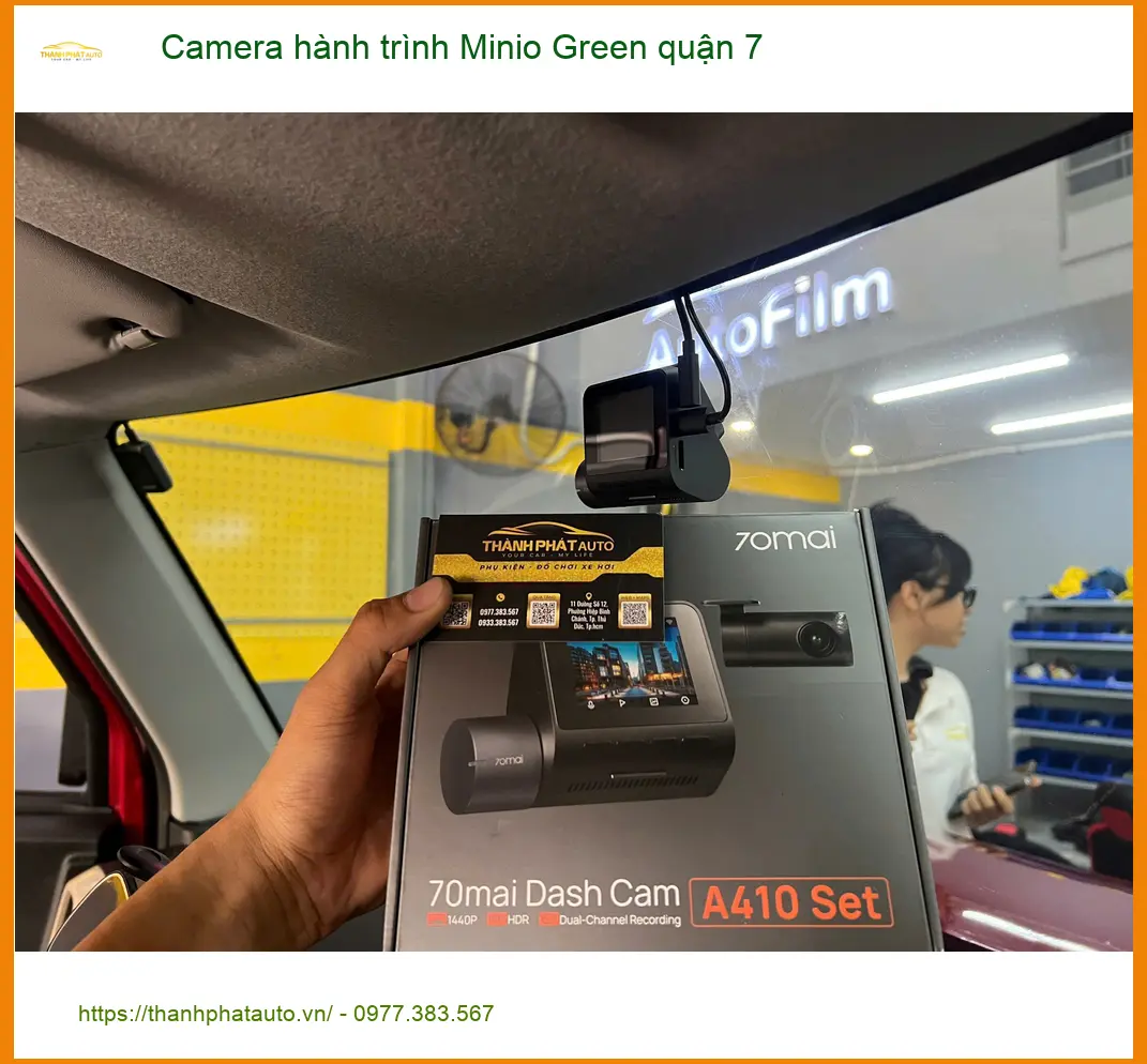 Trung Tâm Gắn Camera Hành Trình Ô Tô Minio Green Quận 7 - Gắn Nhanh Trong Ngày ảnh thực tế 2