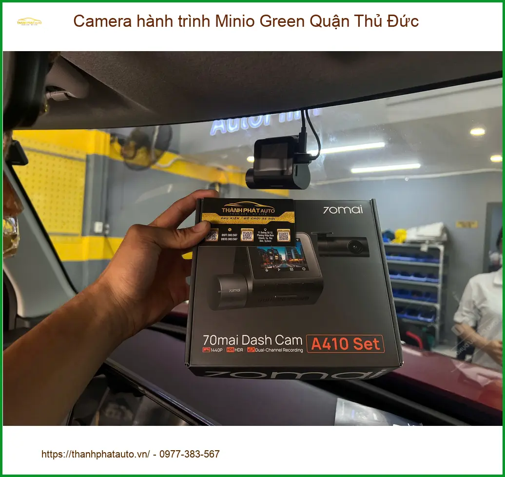 Nơi Gắn Camera Hành Trình Ô Tô Minio Green Tại Quận Thủ Đức - Giá Tốt TPHCM ảnh thực tế 2