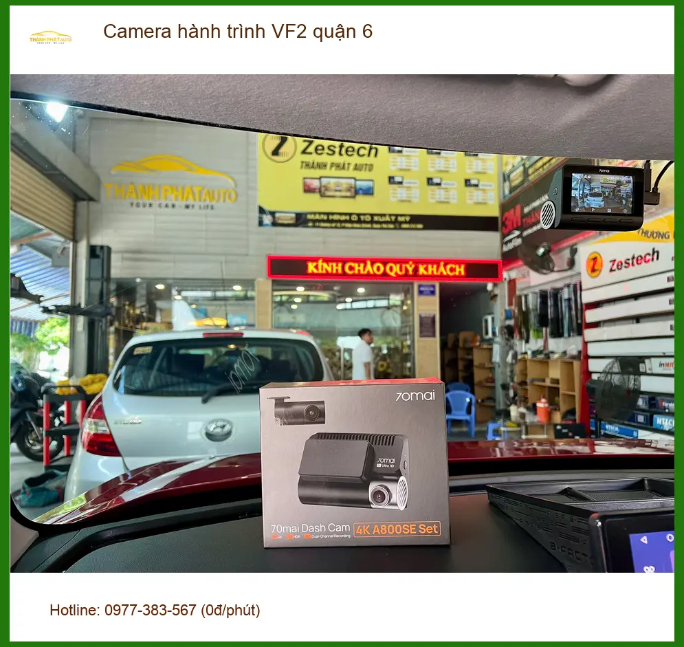 Nơi Lắp Camera Hành Trình Ô Tô hành trình VF2 quận 6 - Giá Tốt TPHCM ảnh thực tế 2