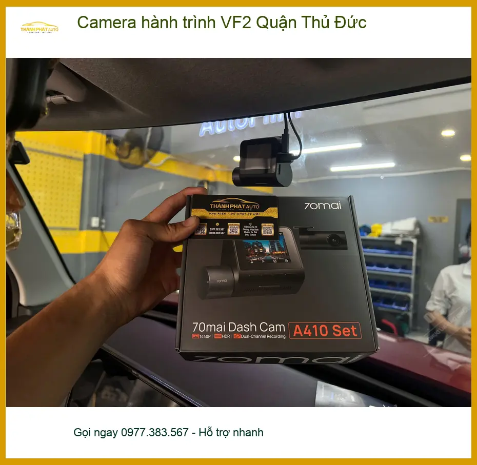 Trung Tâm Lắp Camera Hành Trình Ô Tô VF2 Quận Thủ Đức - Lắp Đặt Uy Tín TPHCM ảnh thực tế 2