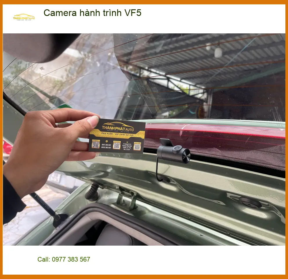 Anh Khải lắp Camera hành trình VinFast VF5 tại Quận 9 để ghi lại hành trình