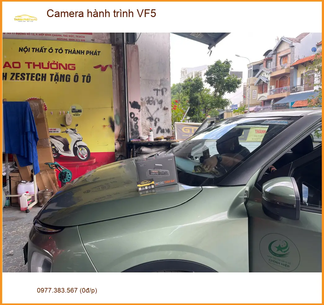 Anh Khải lắp Camera hành trình VinFast VF5 tại Quận 9 để ghi lại hành trình ảnh thực tế 2