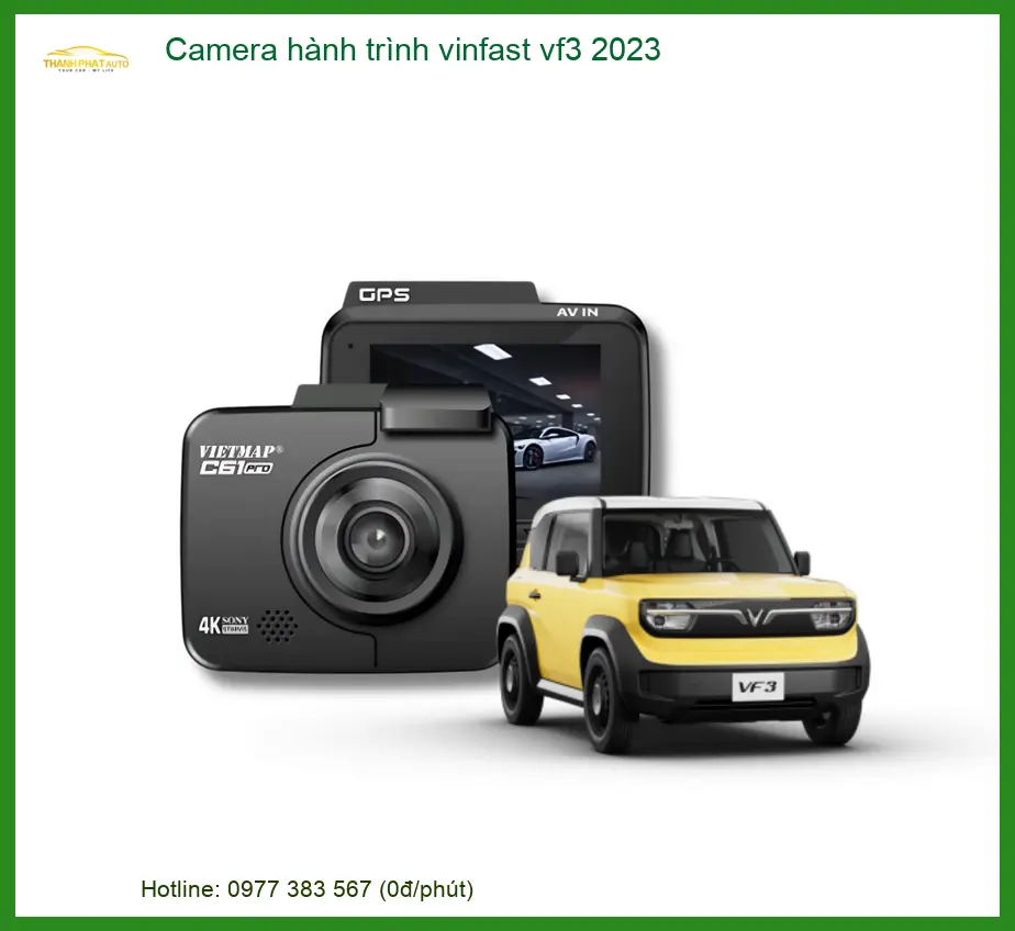 Camera Hành Trình VinFast VF3 2023 - Địa Chỉ Lắp Đặt Uy Tín TPHCM