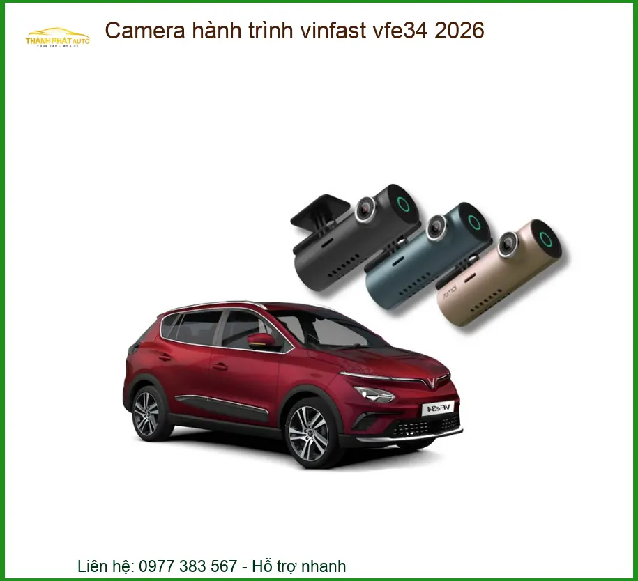 Camera hành trình Vinfast VF e34 2026 - Địa Chỉ Lắp Đặt Uy Tín TPHCM