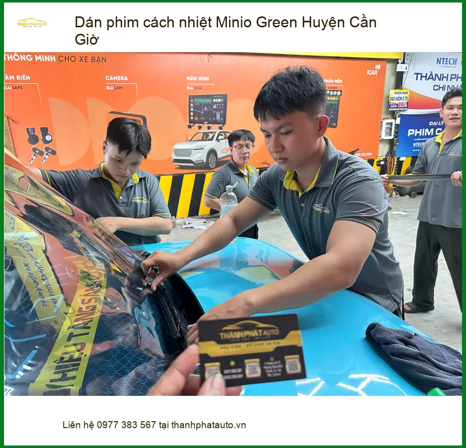 Đơn Vị Dán Phim Cách Nhiệt Ô Tô Minio Green Huyện Cần Giờ - Giá Tốt TPHCM ảnh thực tế 2