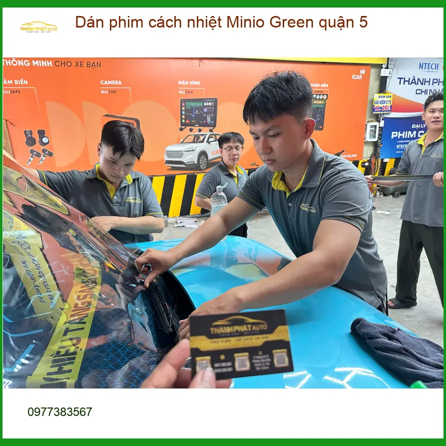 Trung Tâm Dán Phim Cách Nhiệt Ô Tô Minio Green quận 5 - Lắp Đặt Uy Tín TPHCM ảnh thực tế 2
