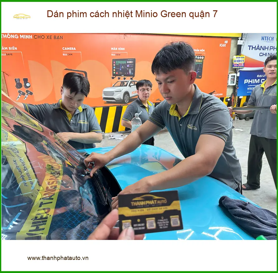 Trung Tâm Dán Phim Cách Nhiệt Ô Tô Minio Green Quận 7 - Thi Công Chuyên Nghiệp ảnh thực tế 2