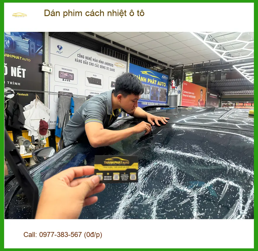 Cô Minh dán phim cách nhiệt ô tô Hyundai Accent tại Quận 12 chống nóng hiệu quả ảnh thực tế 3
