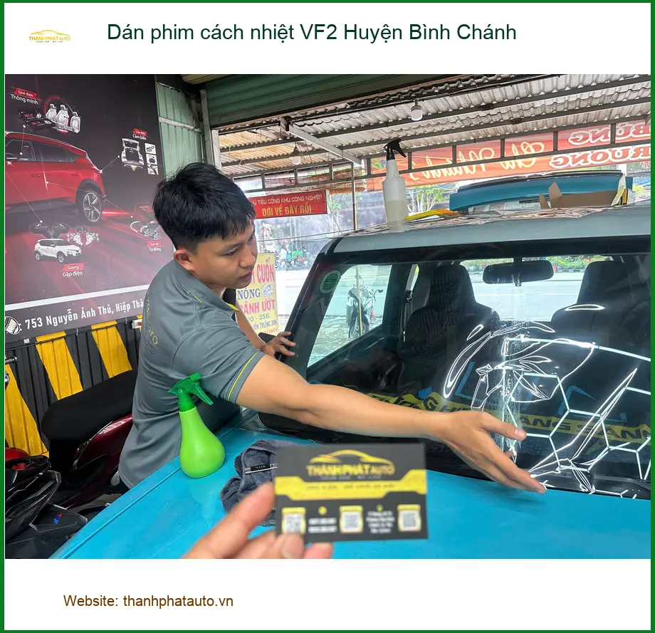 Nơi Dán Phim Cách Nhiệt Ô Tô VF2 Huyện Bình Chánh - Giá Tốt TPHCM
