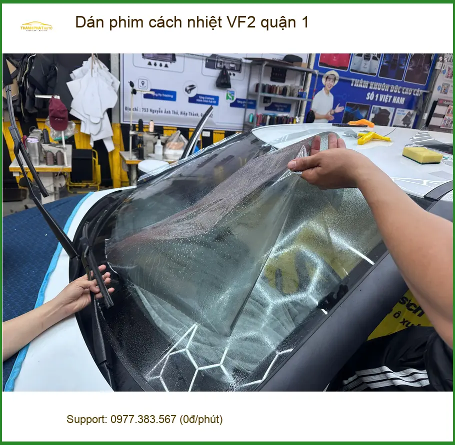 Địa Chỉ Dán Phim Cách Nhiệt Ô Tô phim cách nhiệt VF2 tại Quận 1 - Giá Tốt TPHCM ảnh thực tế 2