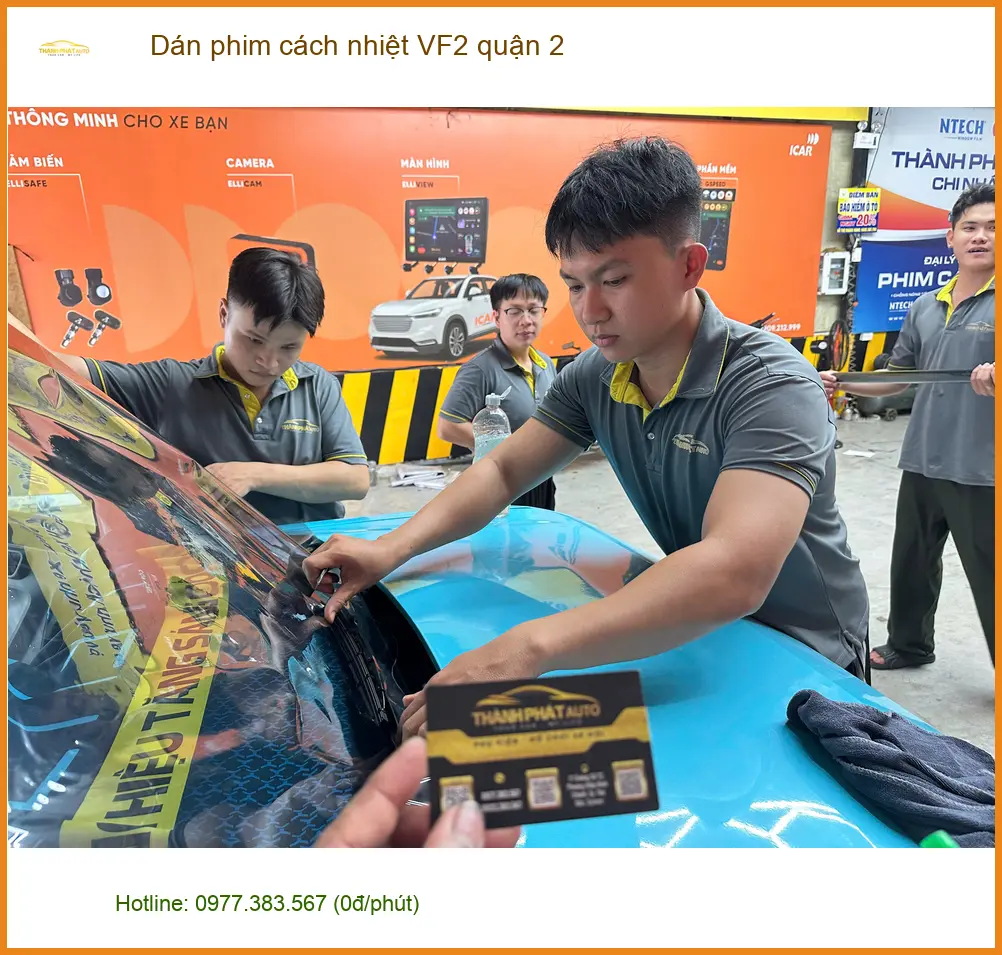 Trung Tâm Dán Phim Cách Nhiệt Ô Tô phim cách nhiệt VF2 quận 2 - Thi Công Chuyên Nghiệp