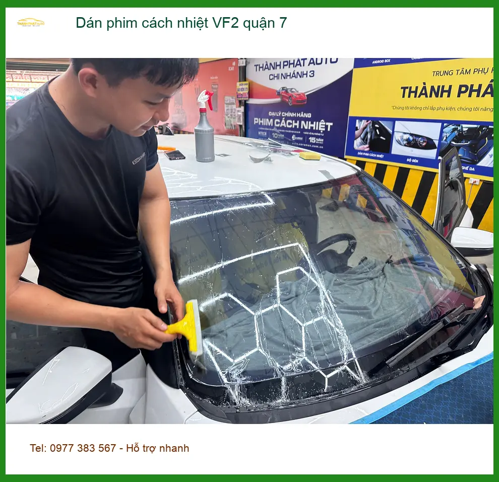 Trung Tâm Dán Phim Cách Nhiệt Ô Tô phim cách nhiệt VF2 quận 7 - Giá Tốt TPHCM ảnh thực tế 2