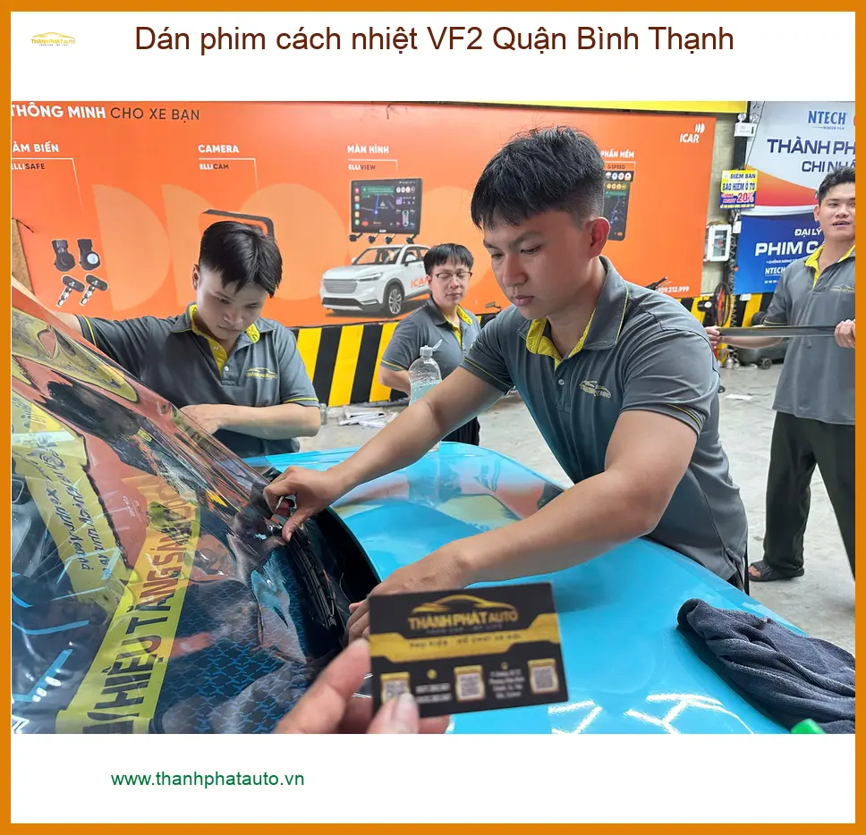 Nơi Dán Phim Cách Nhiệt phim cách nhiệt VF2 Quận Bình Thạnh - Giá Tốt TPHCM ảnh thực tế 3