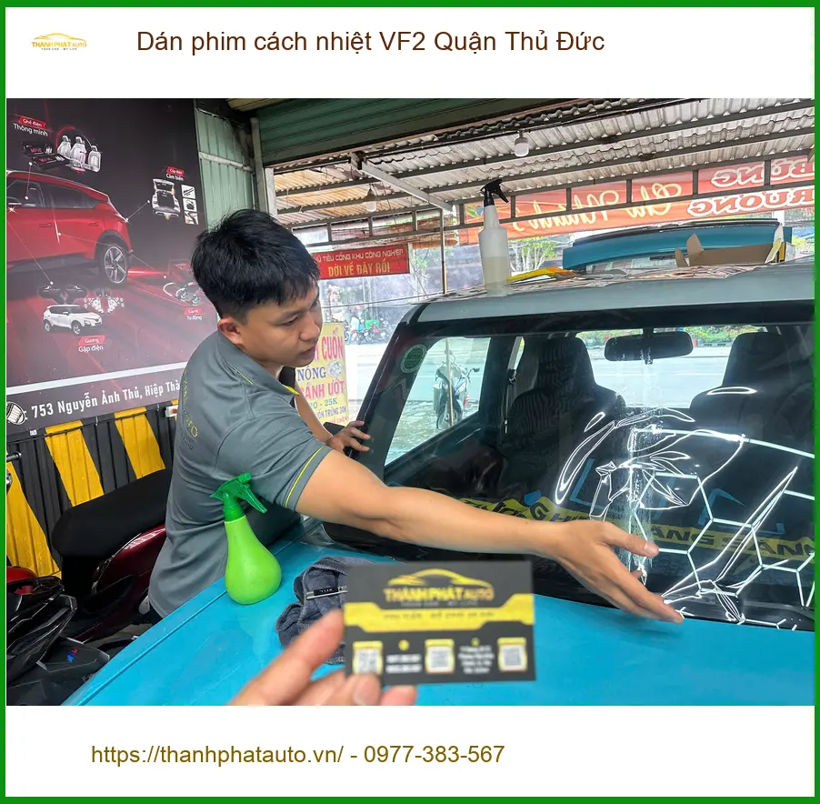 Trung Tâm Dán Phim Cách Nhiệt Ô Tô VF2 Tại Thủ Đức - Nâng Cấp Chính Hãng ảnh thực tế 2