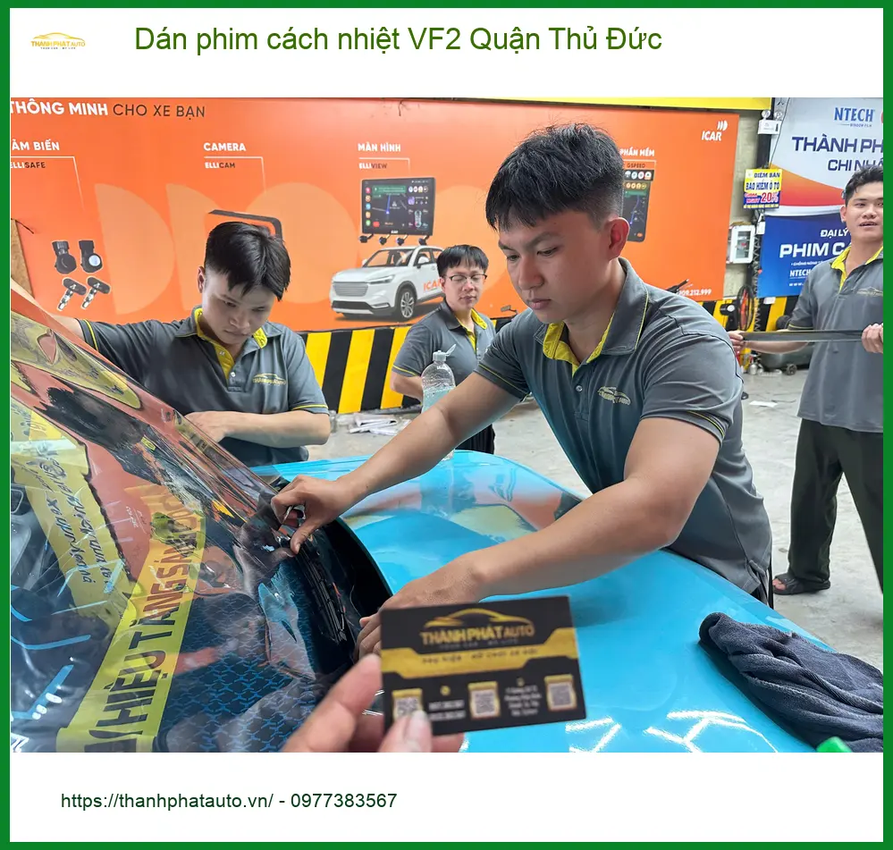 Trung Tâm Dán Phim Cách Nhiệt Ô Tô VF2 Tại Thủ Đức - Nâng Cấp Chính Hãng ảnh thực tế 3