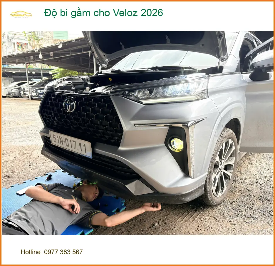 Anh Hoàng Minh độ bi gầm Veloz 2026 tại Thủ Đức cho ánh sáng tốt hơn ảnh thực tế 2
