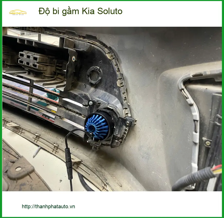 Anh Khang độ bi gầm Kia Soluto tại Quận 9 để cải thiện tầm nhìn khi lái xe đêm ảnh thực tế 3