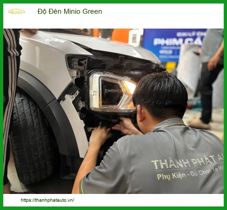 Độ Đèn Bi Gầm Minio Green Xe Hơi - Trung Tâm Nâng Cấp Chính Hãng TPHCM