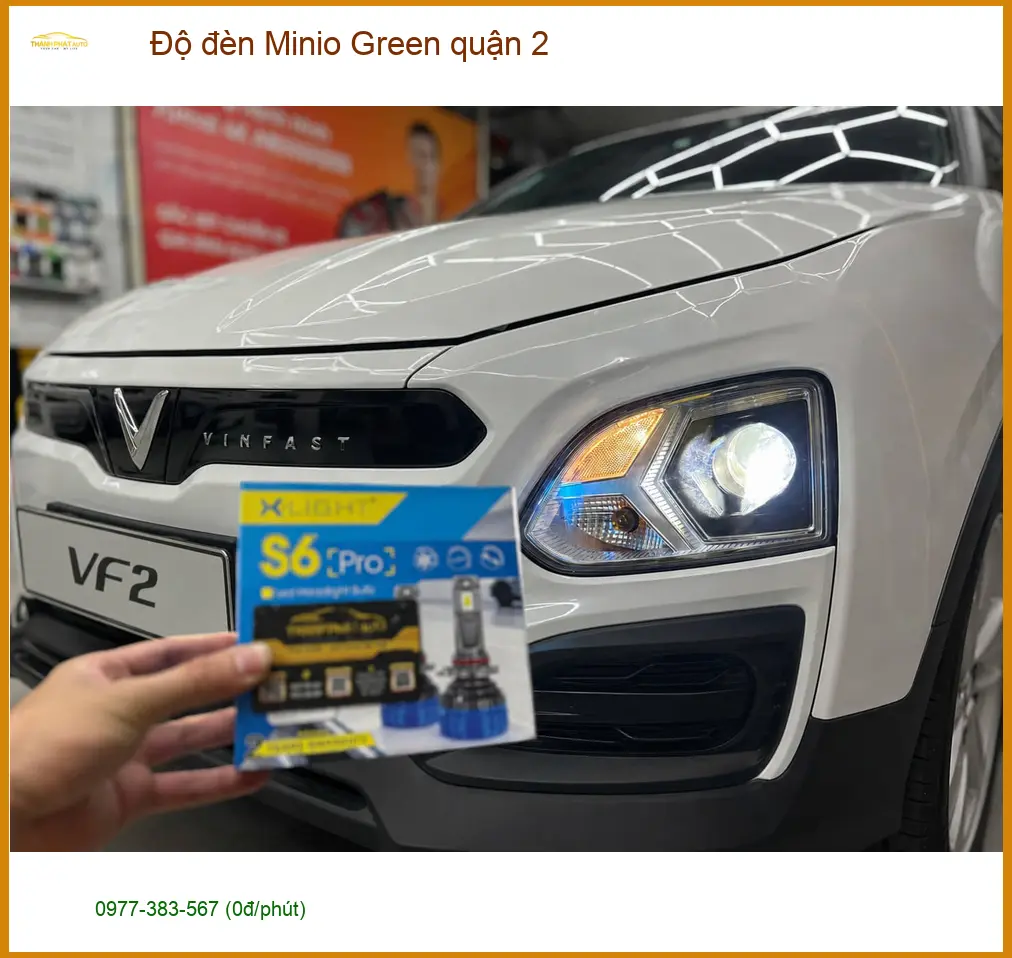 Trung Tâm Độ Đèn Ô Tô đèn Minio Green quận 2 - Nâng Cấp Chính Hãng