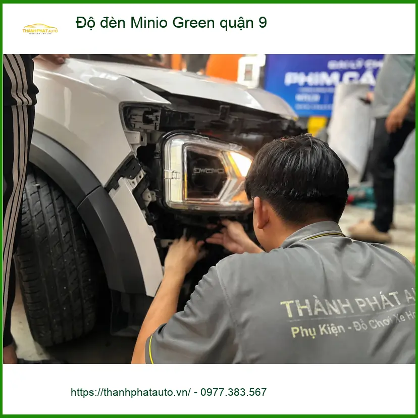 Trung Tâm Độ Đèn Ô Tô đèn Minio Green quận 9 - Nâng Cấp Chính Hãng ảnh thực tế 3